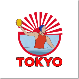 Water Polo 2020 2021 Tokyo Posters and Art